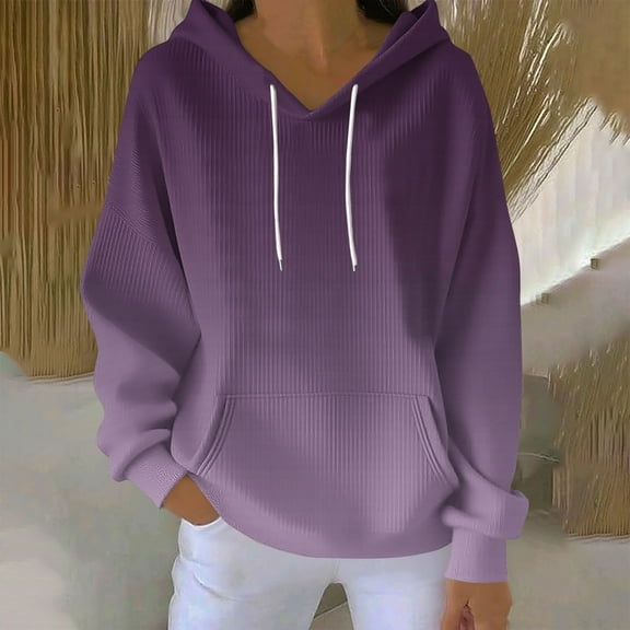 FDGIU Women's Oversized Hoodies 2025 - Fleece Pullover Sweatshirts with Pockets, Fall Fashion Winter Clothes