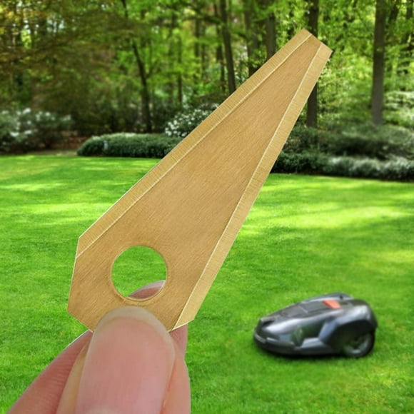 Peggybuy 18Pcs Grass Cutter Blade Anti-rust for Bosch Indego 800 1000 1200 (Gold)