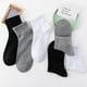 thumbnail image 2 of Calcetines de media pantorrilla negros, blancos y grises para hombre, de color liso, desechables, para baño, trampolín, para exteriores, 2 of 6
