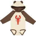 thumbnail image 3 of Inktastic Lobster Cute Ocean Creature Boys or Girls Long Sleeve Baby Bodysuit, 3 of 5