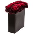 thumbnail image 2 of Nearly Natural 1510-BG Roses Arrangement en Vase Noir&44; Beige, 2 of 3