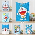 thumbnail image 2 of Doraemon Mantas De Franela Suaves Y Cómodas Manta De Cama Cálida Aire Acondicionado Oficina Siesta, 2 of 4