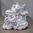 thumbnail image 2 of Godom Girls Sneakers Kids Lightweight Breathable Strap Athletic Shoes Soft Walking Shoe, 2 of 7