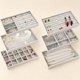 thumbnail image 1 of Organizador Joyas Estuche Aretes Anillos Alhajero,6 Pcs Organizador Joyas Cajones,Cajones de Terciopelo Gris Apilable,Bandeja Joyas Para Guardar y Exhibir Aretes, Collares y Pulseras, 1 of 4