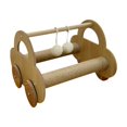 thumbnail image 1 of Rascador de madera interactivo multifuncional jinwen con forma de garra y bola de sisal, 1 of 8
