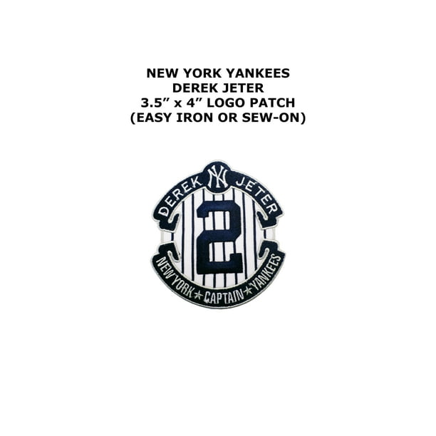 Derek Jeter New York Captain Embroidered Iron Sew On Comics Sports Theme Logo Patch Applique Walmart Com Walmart Com