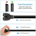 thumbnail image 6 of Uxcell 2pcs Push to Connect Fittings 1/2" Tube OD x 3/8" OD Push Lock Connector Black, 6 of 6