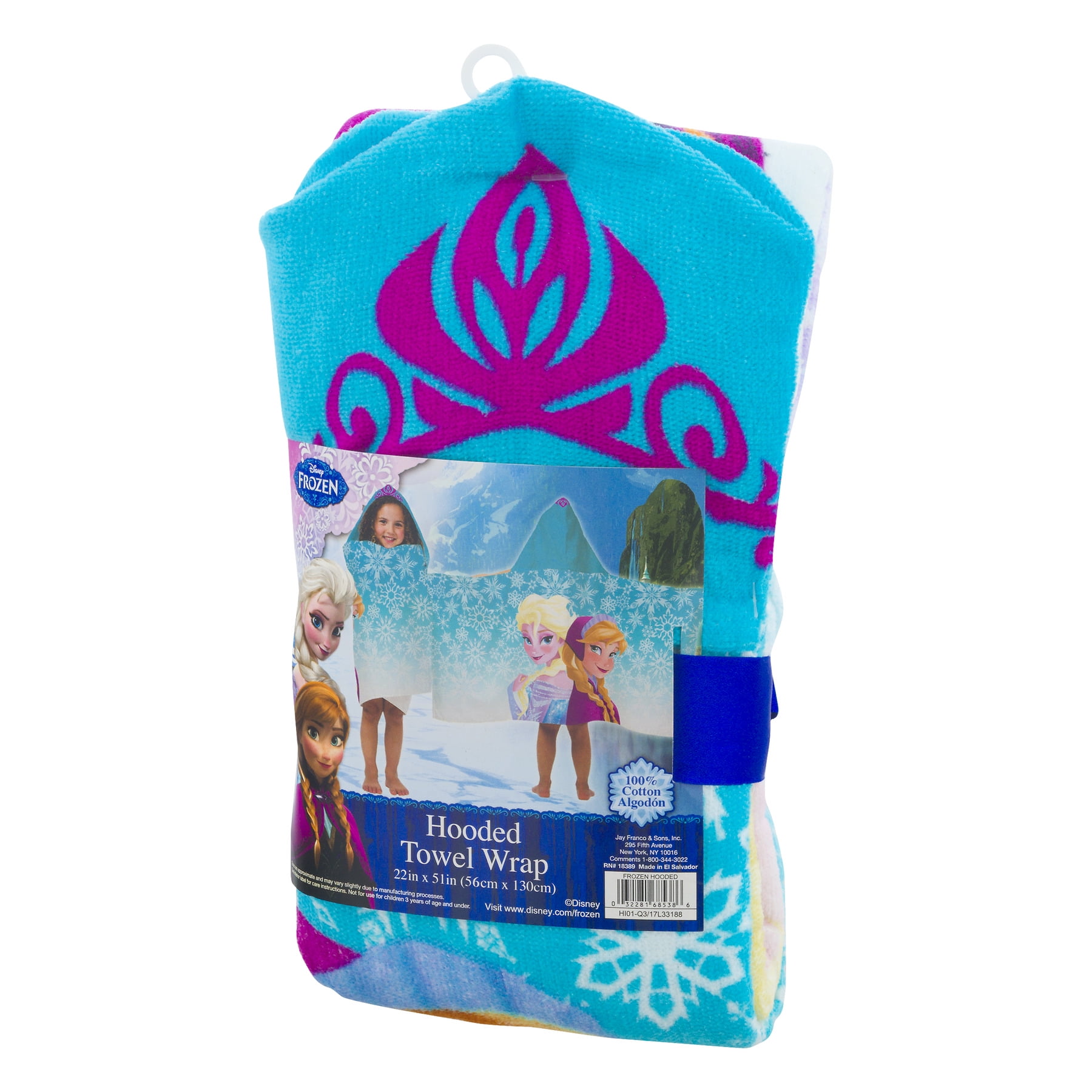 frozen hooded bath towel