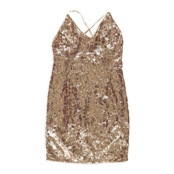 Ralph Lauren Womens Sequined Bodycon Dress, Pink, 4