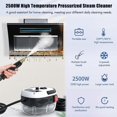 thumbnail image 3 of Saker handheld steam cleaner, 2500W Fast Heating Multi-Surface Steamer with Large Water Tank, 6 Steam Settings & Attachments for Floors, Windows, Cars (Red-Dual Control (Upgraded Touch Control)), 3 of 11