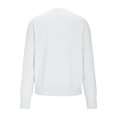 thumbnail image 6 of TRUBKH Women's Sweaters Long Sleeve Shirts Crewneck Tops Lightweight Sweaters for Women Knit Tops for Women Lightweight Sweater Fall Casual Sweater Plus Size Tunic Tops Blouse Womens Tops White S, 6 of 6
