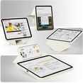thumbnail image 4 of Multi-Angle Magnetic Stand Clear Back Cover for iPad Air 11" M2/M3/M4 & Air 4/5 10.9", Slim Tablet Case with Apple Pencil Slot Auto Sleep Wake, Cream White, 4 of 9