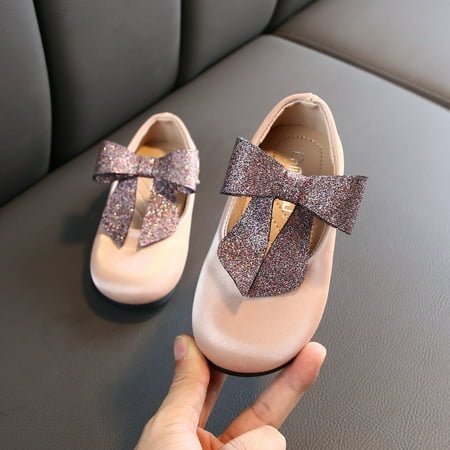 

Girls Princess Shoes Toddler Infant Kids Baby Bowknot Single Sandals Shoes Fragarn
