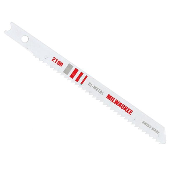 Milwaukee GIDDS2-2493816 3 5/8" High Speed Bi-Metal Jig Saw Blade 14 Teeth/Inch, 5-Pack
