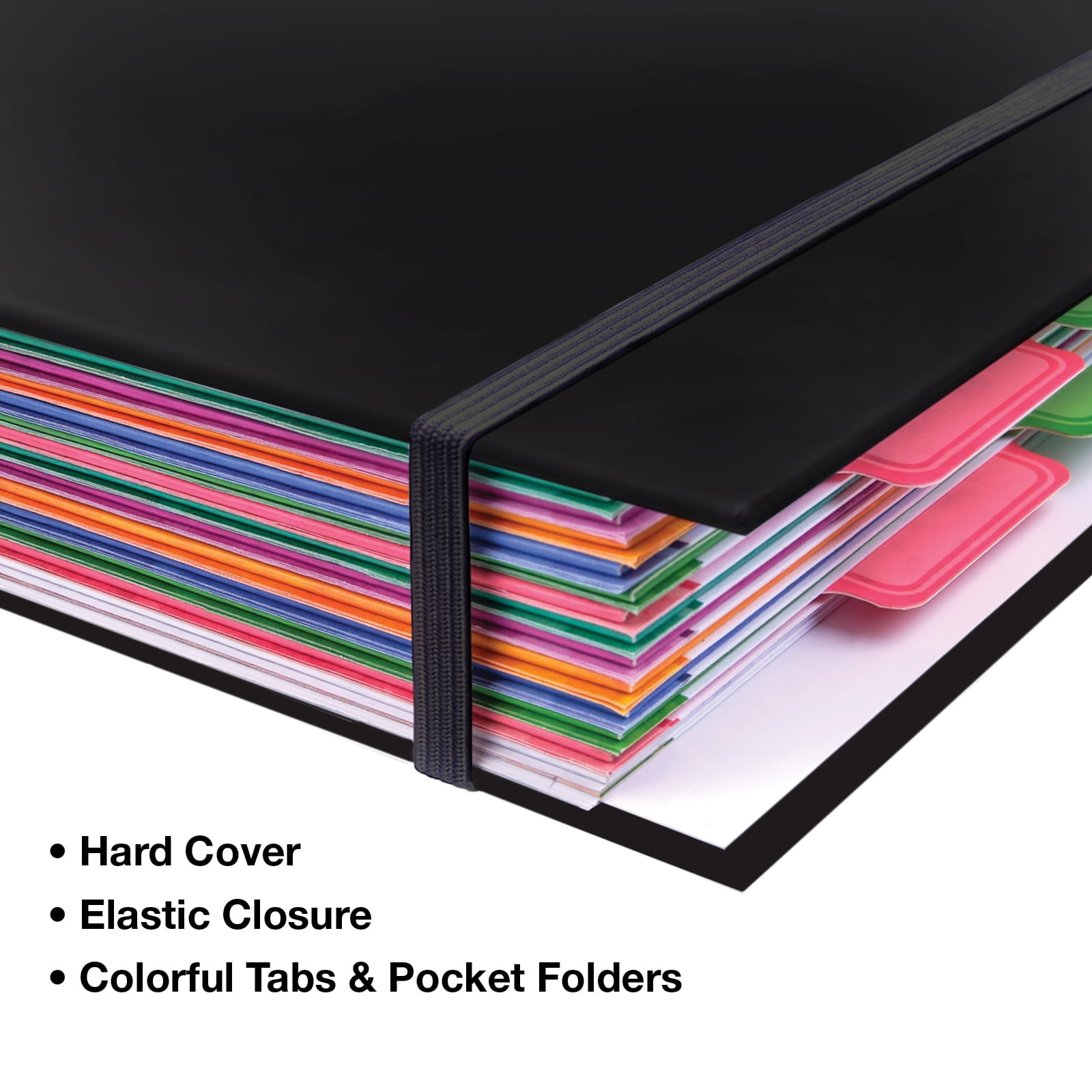 Budget Planner & Monthly Bill Organizer With 12 Envelopes and Pockets. Expense Tracker Notebook and Financial Planner Budget Book to Control Your Money, 8.5" x 11", Black