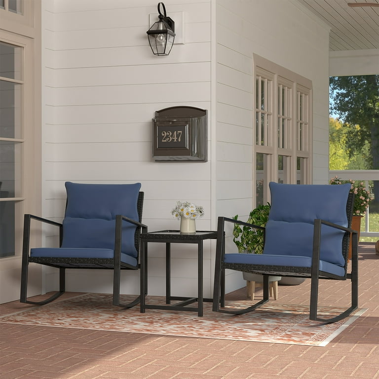 Outdoor solutions discount steel rocking chair