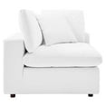 thumbnail image 4 of Modway Commix Down Filled Overstuffed Vegan Leather Corner Chair, White, 4 of 8
