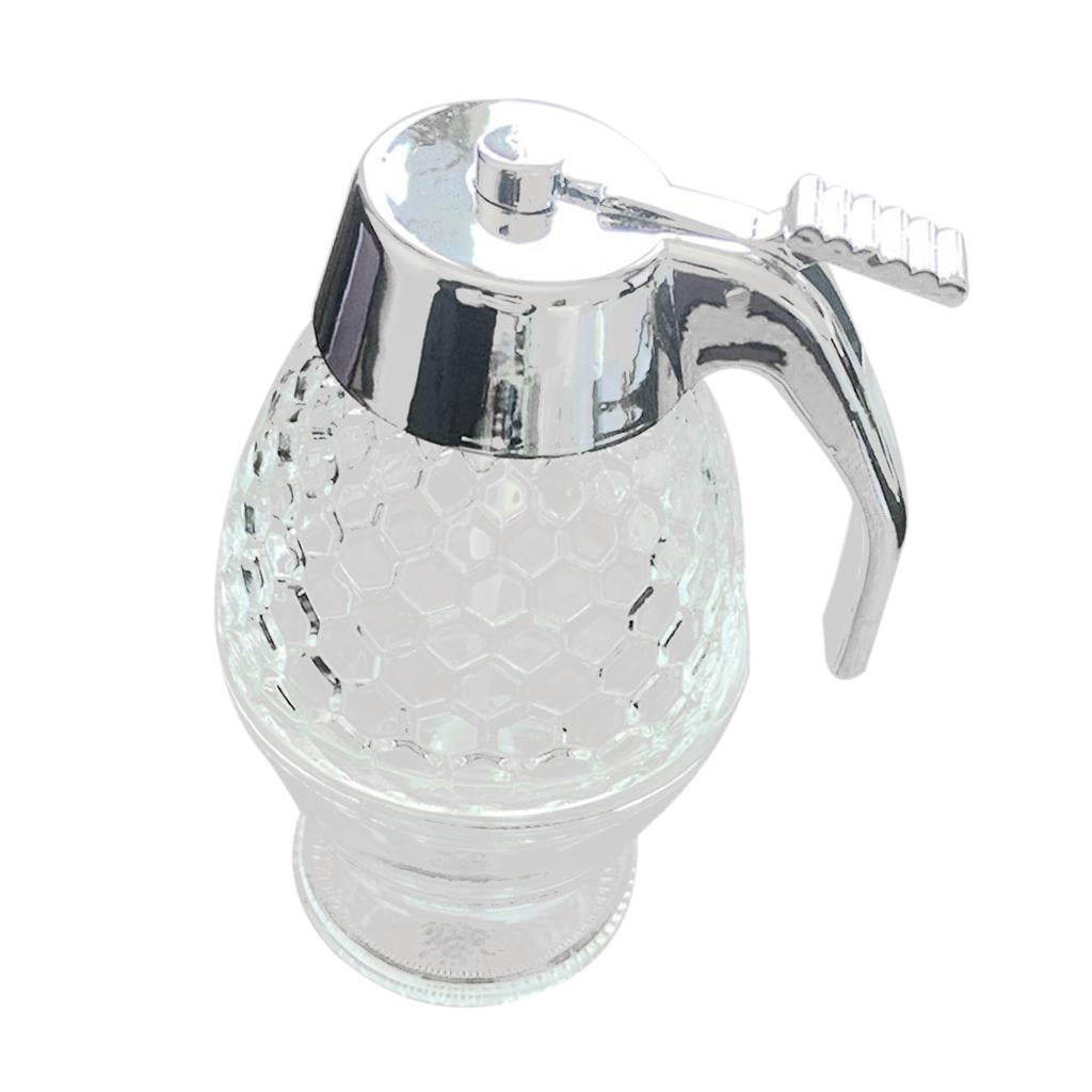 200ml Hy Jar and Dipper, Syrup Dispenser, Kids Friendly Hy Jar, Hy Dispenser with Counter Top Storage Stand and Stopper