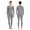 Gray, variant on Augper Men's Thermal Underwear Sets Top & Long Johns Fleece Sweat Quick Drying Thermo Base Layer