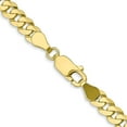 thumbnail image 4 of 10K Yellow Gold Jbsp's 4.6mm Flat Beveled Curb Chain (20 X 4.6) Made In South Africa 8225-20, 4 of 5