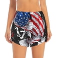 thumbnail image 2 of Sigee Largemouth Bass Fish in USA for Women's Athletic Shorts High Waisted Running Shorts Pocket Sporty Short Gym Elastic Workout ShortsSmall, 2 of 9