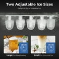 thumbnail image 3 of WAA Portable Ice Maker, 26 Lb Maximum Output, Residential Use, Black, 3 of 6