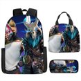 thumbnail image 1 of Fortress Night Children's Schoolbag Primary And Secondary School Student Backpack Lightweight Digital Print Lunch, 1 of 1