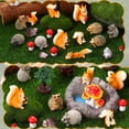 thumbnail image 4 of topjuju 34 Pcs Fairy Garden Accessories, Mini Resin Animal Figurines, Cute Realistic Various Hedgehog Squirrel Mushroom for DIY Home Outdoor Indoor Micro Landscape Terrarium Ornaments, 4 of 7