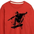 thumbnail image 3 of Instant Message - Skateboarding - Spray Painted Skater - Toddler & Youth Long Sleeve T-Shirt, 3 of 6