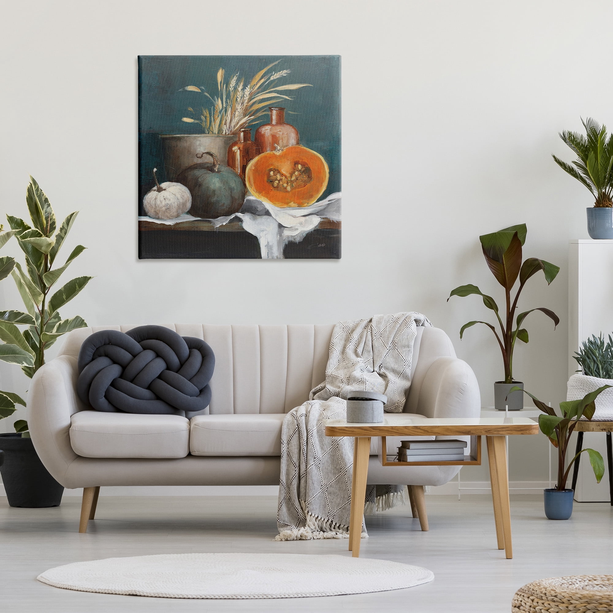 Stupell Industries Autumn Harvest Still Life Botanical & Floral Painting Gallery Wrapped Canvas Art Print Wall Art, 36 x 36