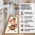 thumbnail image 5 of Kitchen Mat Dog Kitchen Mats for Floor 2 Piece，Anti Fatigue Floor Mat for Kitchen，Kitchen Floor Mats for Sink and Kitchen Matt for Standing for Home Kitchen Decor 17"X30"+17"X47", 5 of 6
