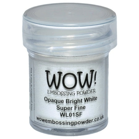Tsukineko Embossing Powder - WOW! Embossing Powder Super Fine 15ml-Opaque Bright White