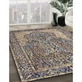 thumbnail image 2 of Ahgly Company Indoor Square Traditional Tan Brown Persian Area Rugs, 7' Square, 2 of 6