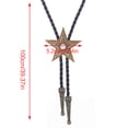 thumbnail image 3 of Star Bolo Tie Western Bolo Tie Vintage Bolo Tie Natives Bolo Tie Men Turquoise Bolo Tie Cowboy Necktie Necklace, 3 of 9