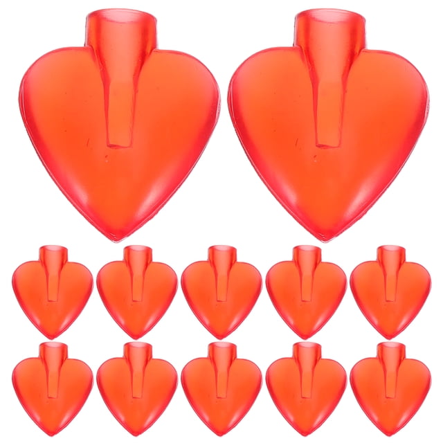 GOOHOCHY 50 cubiertas para bombillas: pantalla de corazón, pantalla de cadena de luces, minipantallas decorativas para LED de 5 mm, decoración para San Valentín, bodas, aniversarios y Navidad.