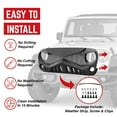 thumbnail image 4 of American Modified Grille avant Hawke pour Modèles Jeep 2007 à 2018, Noir Mat, 4 of 9