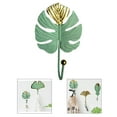 thumbnail image 4 of Leaf Shape Hooks Holder Coat Hat Scarf Towel Hanger Cabinet Home 01, 4 of 7