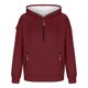 thumbnail image 4 of Sudadera con capucha para hombre, informal, a la moda, lisa, con cremallera, de manga larga, con bolsillo, de poliéster, 4 of 5
