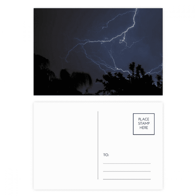La noche oscura de ciencias forestales paisajes naturaleza Set cumpleaños gracias tarjeta postal correo lado 20pcs