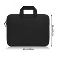 thumbnail image 4 of GEZHEN Computer Bag Black Laptop Bag Available for Daily Work and Classes 14-Inch Laptop Bag Accessories for Outdoors Hiking Traveling Gift for Women Men Girls, 4 of 4