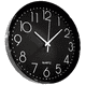 thumbnail image 1 of Reloj de Pared BLOOSOM 3D Minimalista Moderno Negro Grande Decorativo, 1 of 4