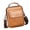 Yellow, variant on Men's Sling Bag Genuine Leather Shoulder Crossbody Chest Pack Retro Vintage Messenger Bag, Black (9.45 in / 24 cm)