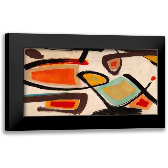 Perelli, Teo Vals 14x9 Black Modern Framed Museum Art Print Titled - Tropicalia
