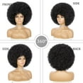 thumbnail image 4 of My Costume Wigs Foxy Brown Big Hair (Black) Disco 70's 80's  Halloween Dress Up Cosplay, 4 of 4
