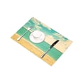 thumbnail image 3 of MKHERT Retro Tropical Beach Summer Ocean on Sunny Day Placemats Table Mats for Dining Room Kitchen Table Decoration 12x18 inch,Set of 4, 3 of 4