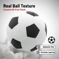 thumbnail image 4 of Sports Ball Figurine with Articulated Legs, Mini Soccer Ball Statue Sitting Desktop Decor, Collectible Sports Fan Gift for Home Office Shelf Display, 4 of 6