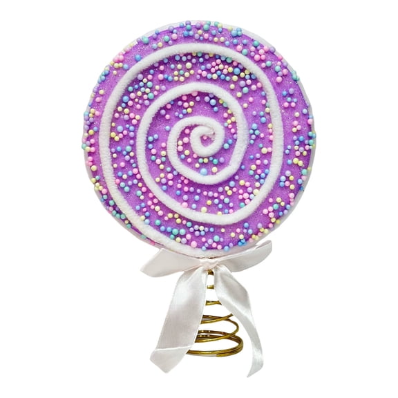 Colorful Lollipop Christmas Tree Topper, Festive Candy Themed Tree Topper with Spring Base, Cute Holiday Decor for Christmas Tree, Home Party Centerpiece (Size/Colour as Pictured)