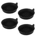 thumbnail image 3 of NUAHRHY 4pcs Silicone Cup Coasters Auto Cup Holders Universal Car Waterproof Non-Slip Sift-Proof Spill Holder Car Interior Accessories (Black), 3 of 12
