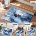thumbnail image 6 of Abstract Mottled Texture Area&nbsp;Rug 2x3ft White Blue Oil Painting Non-Slip&nbsp;Washable Square&nbsp;Rugs Soft Felt Indoor Floor Mat for Bedroom Kitchen Living Room Bathroom, 6 of 9