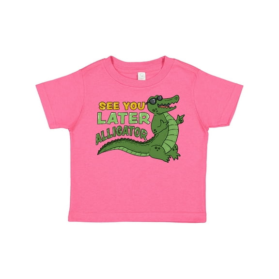 Inktastic See You Later Alligator with Black Sunglasses Boys or Girls Toddler T-Shirt